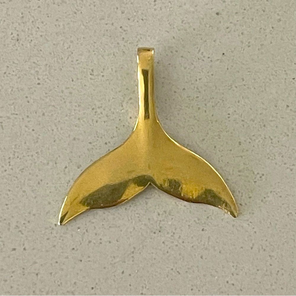 14kt. Yellow Gold Whale Tail Pendant